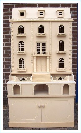 Ashvale House 1/12 Scale with cabinet and basement