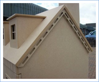 Ash Mews 1/12th scale dollshouse roof detail