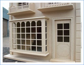 Ash Mews 1/12th scale dollshouse window detail