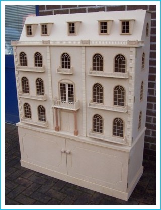 Ashthorpe Manor 1/12 th scale Dolls House side view